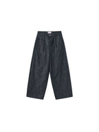 LIBERAFIT Raw Denim Pleated Dress Baggy Jeans
