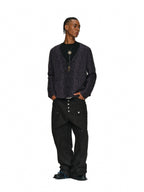 ANTIDOTE Dark Leopard Brushed Knit Cardigan
