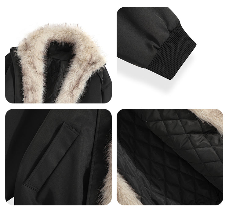 F3F Select Faux Fur Lining Bomber Jacket
