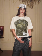YADcrew Digital Print Camouflage Star Tee