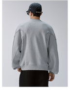 F2CE Pleated Splicing Embroidered Logo Sweatshirt