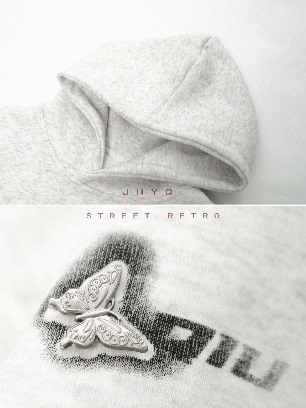 JHYQ Metal Butterfly Detail Hoodie