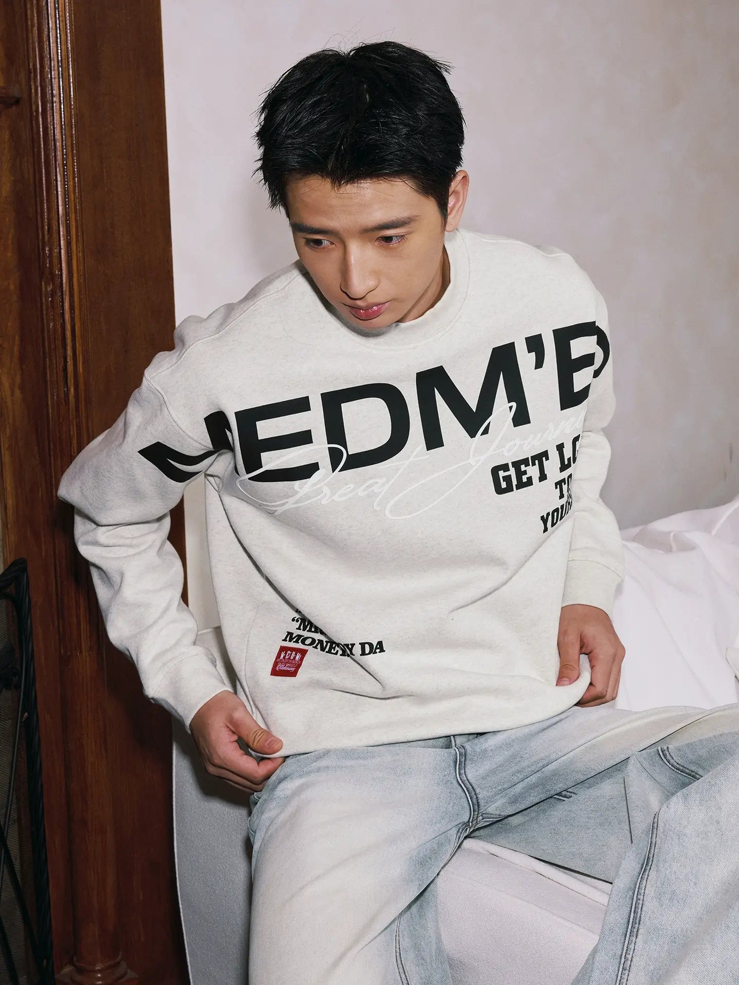 MEDM Big Logo Print Sweatshirt
