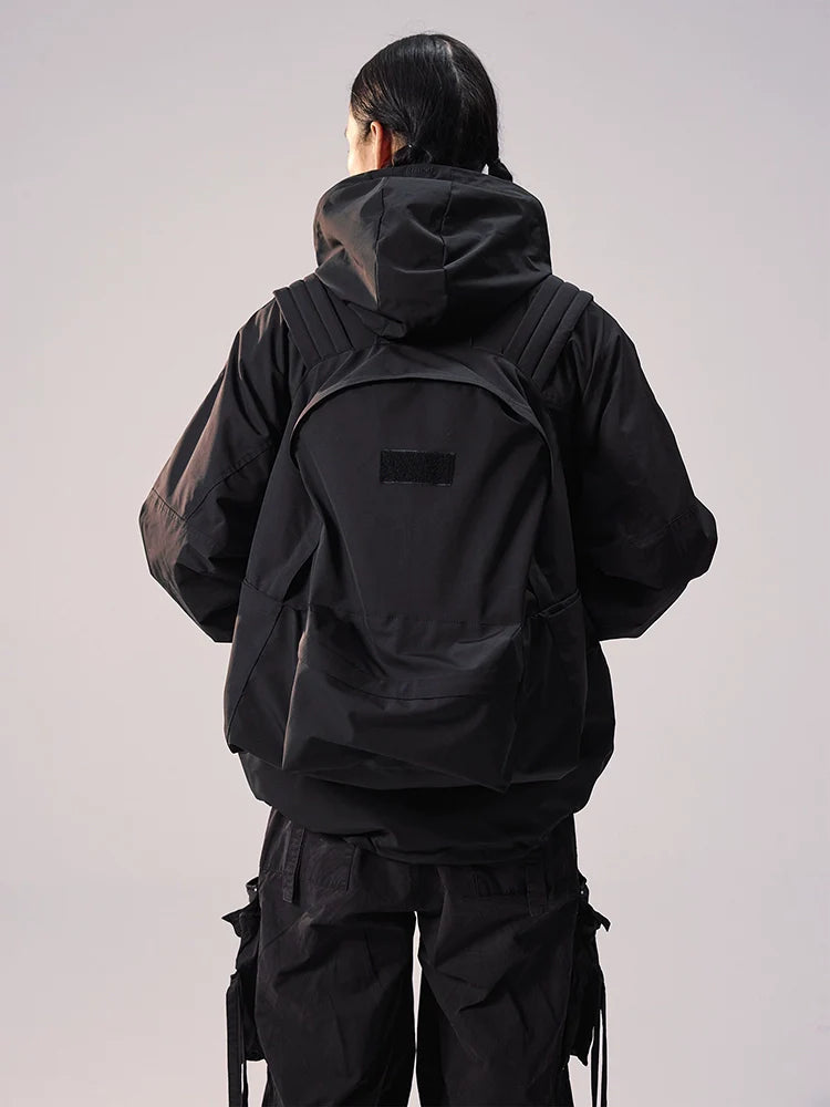 Remedy Backpack Design Hooded Windbreaker Jacket
