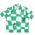 Harsh and Cruel Checkerboard Star Print Cuban Shirt