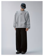 F2CE Pleated Splicing Embroidered Logo Sweatshirt