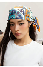 Small Town Kid Geometric Pattern Square Scarf
