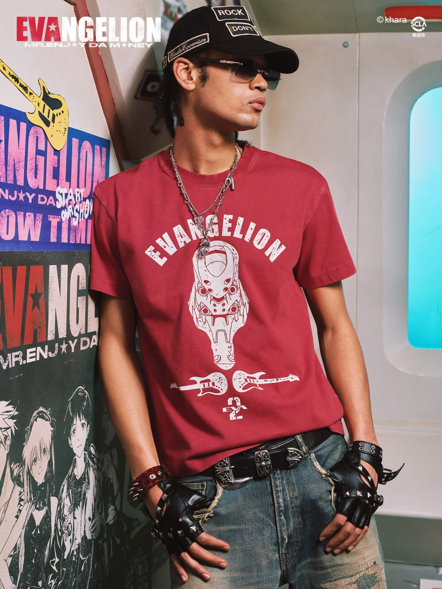 MEDM x EVA NEVER END Washed Unit Graphic Tee