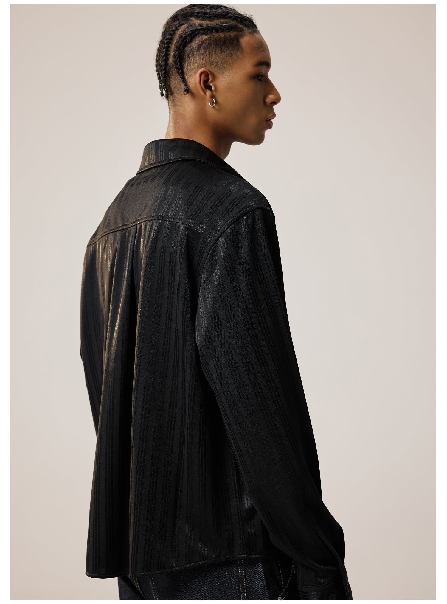 Remedy Silk Striped Long Sleeve Shirt