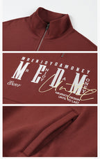 MEDM Half-Zip Logo Embroidered Sweatshirt