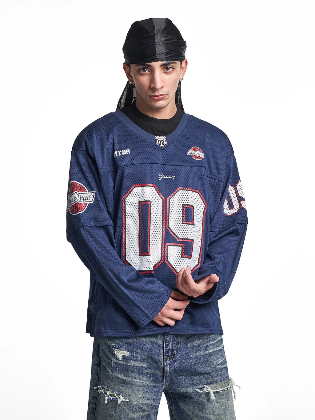 F3F Select 09 Numbered Mesh Long Sleeve Hockey Jersey