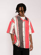 EMPTY REFERENCE Hand Painted Striped Short Sleeved Shirt