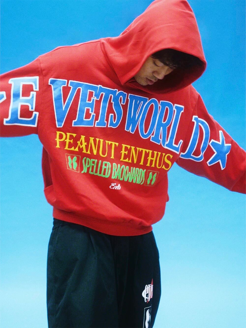 EVETS PEANUT ENTHUS Foam Print Hoodie