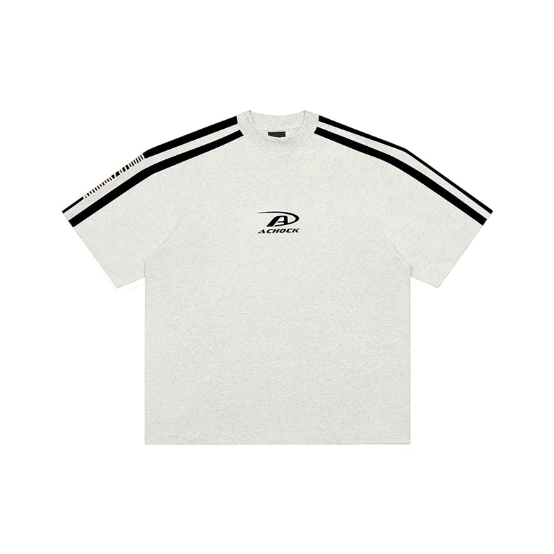 Achock Stripes Logo Printed Tee