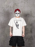 UNDERWATER Fallen Angel Print Distressed Tee