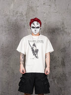 UNDERWATER Fallen Angel Print Distressed Tee