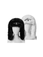 KARMANISTIC Metal Logo Fur Earflap Beanie