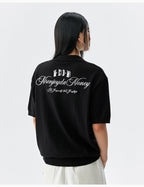 MEDM Handwriting Embroidery Knit Polo