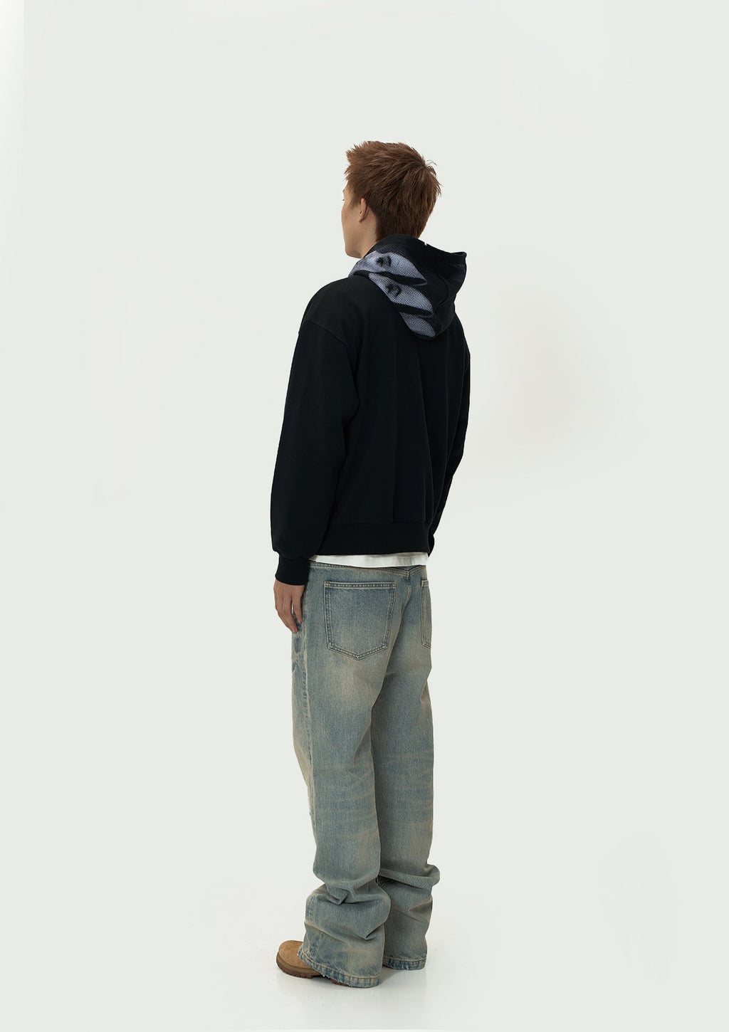 EVILKNIGHT(EK) Mirror Duality Graffiti Print Hoodie