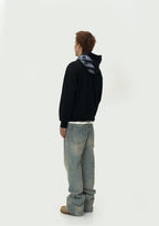 EVILKNIGHT(EK) Mirror Duality Graffiti Print Hoodie