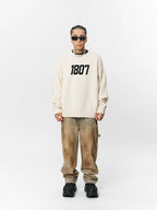 1807 Chenille Logo Jacquard Knit Sweater