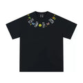 MEDM Butterfly Embroidered Neckline Tee