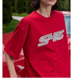 S45 Sequin Metal Logo Tee