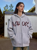 Achock Embroidery Logo Zipper Hoodie