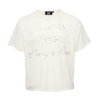 STEEPC Contrast Old Print Boxy Knit Tee
