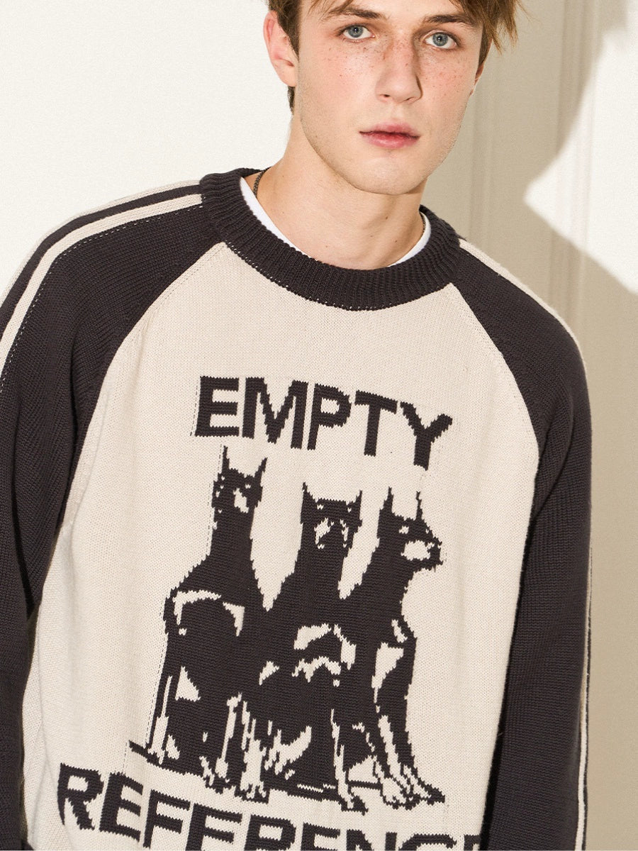 EMPTY REFERENCE Doberman Knit Sweater
