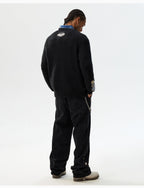 MEDM Floral Embroidered Mohair Knit Sweater