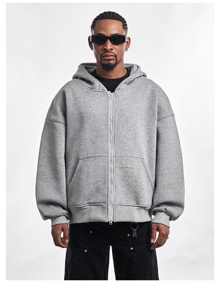 F3F Select Basic Oversize Zip Up Hoodie