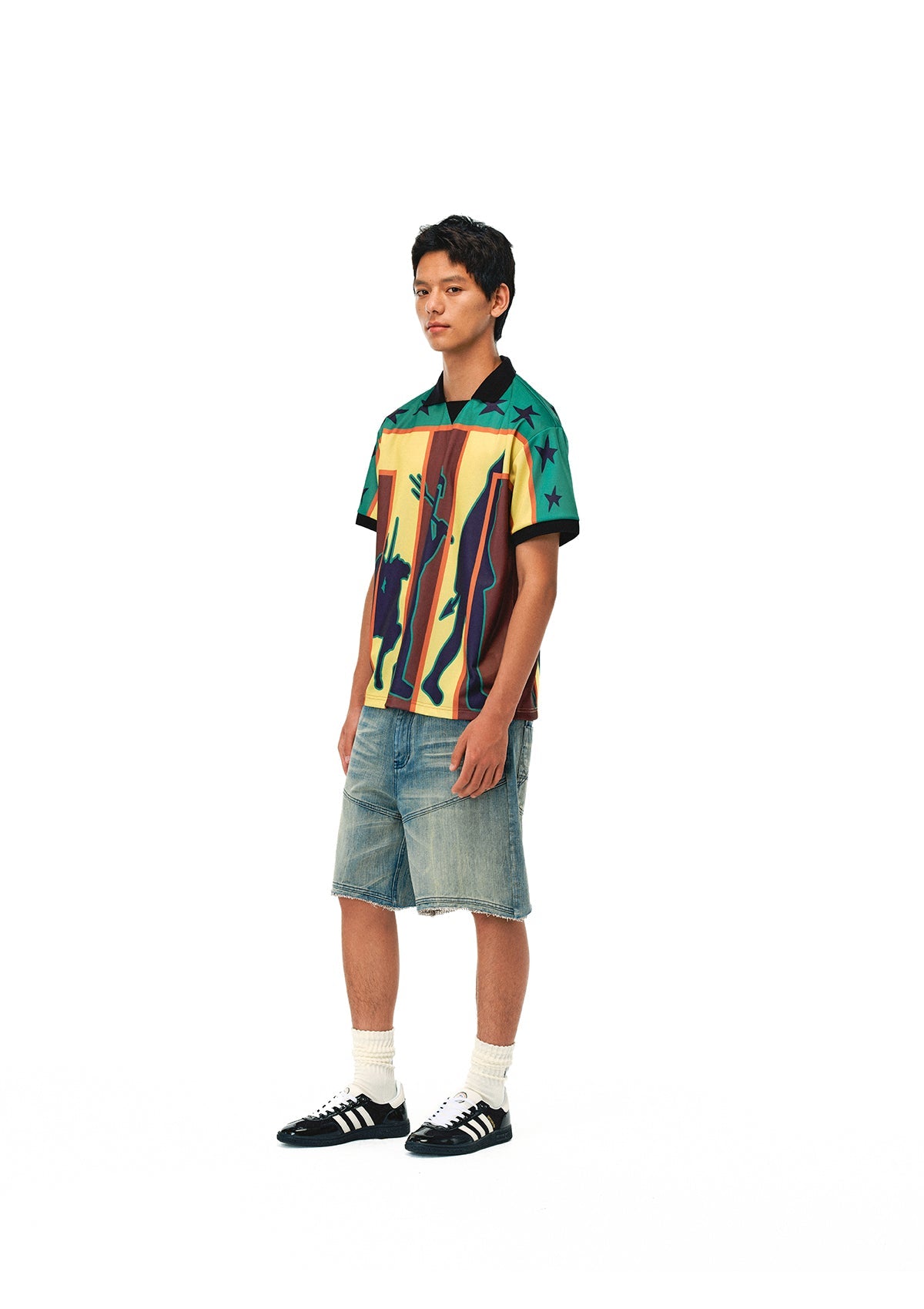 EVILKNIGHT(EK) Graffiti Star Jersey Polo