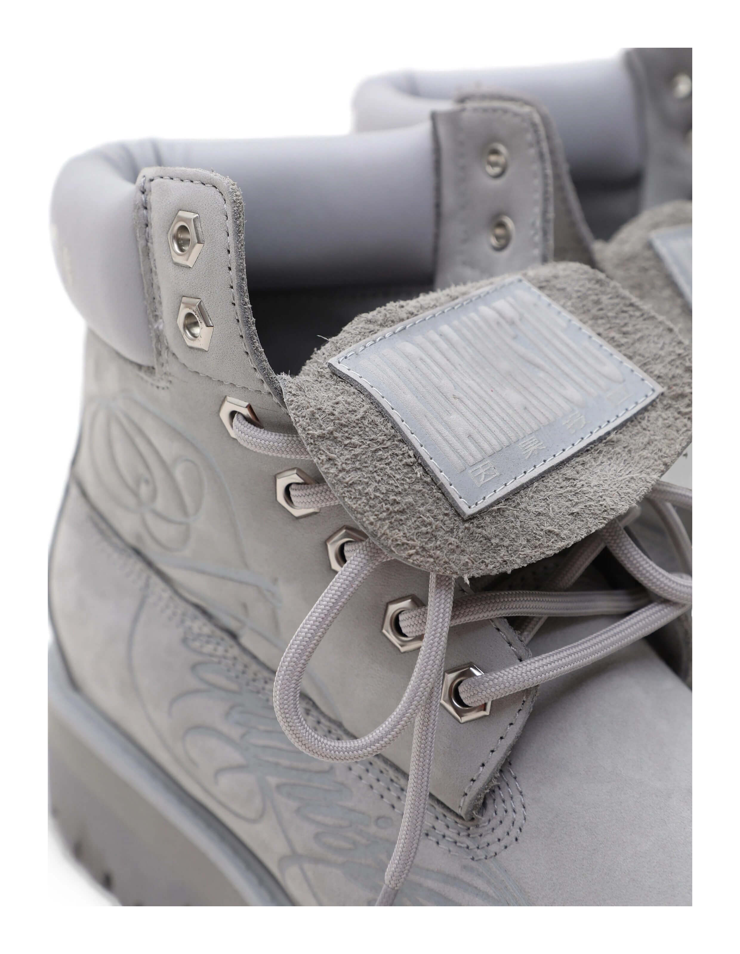 KARMANISTIC Nubuck Leather Embroidered Work Boots