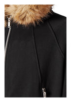 KARMANISTIC Fur Collar Hooded Jacket