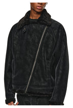 ANTIDOTE Faux Suede Double Rider Biker Jacket