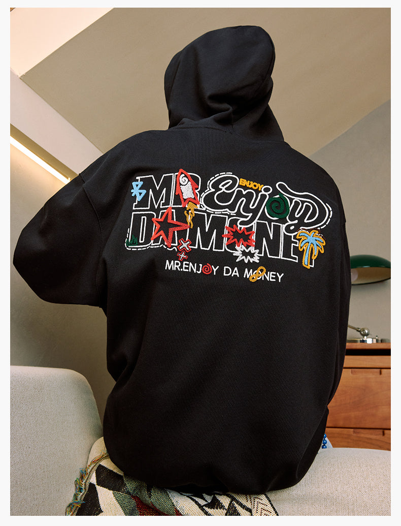 MEDM Big M Plush Wire Frame Zip Up Hoodie
