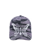 LIBERAFIT Skeleton Butterfly Embroidered Camo Racing Cap