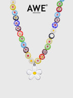 AWE Sunflower Daisy Large Beaded Necklace