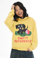 EMPTY REFERENCE Puppy Logo Print Hoodie
