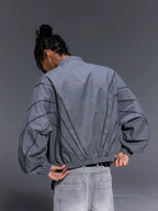 1807 Faded Wash Ripstop Track Jacket