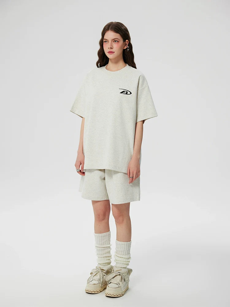 Achock Heavyweight Basic Logo Print Tee