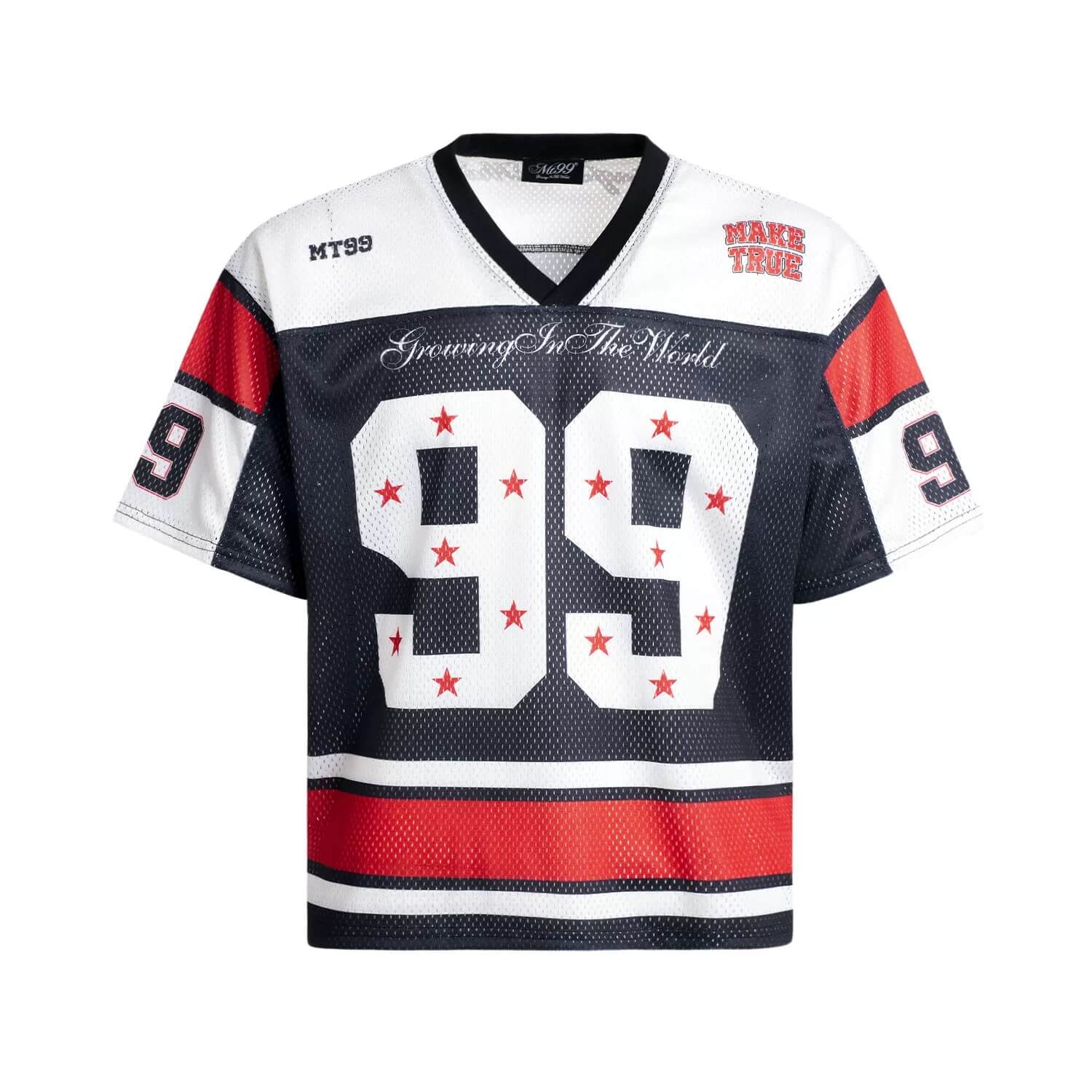 F3F Select Star 99 Numbering Color Block Mesh Short Sleeve Jersey