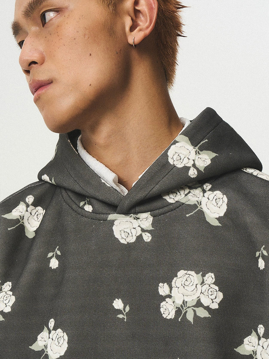 EMPTY REFERENCE Rose Flower Hoodie