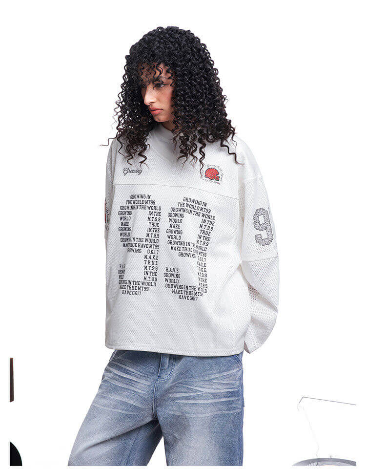 F3F Select 99 V Neck Mesh Long Sleeve Jersey