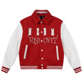 MEDM Pearl Logo Color Block Varsity Jacket