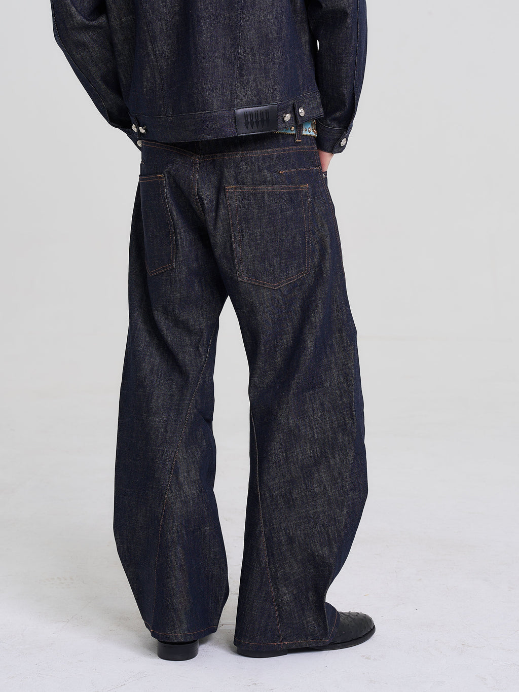 EVILKNIGHT(EK) Classic Tailoring Line Wide-Leg Jeans