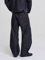 EVILKNIGHT(EK) Classic Tailoring Line Wide-Leg Jeans
