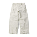 JHYQ Vintage Aged Raw Edge Baggy Work Pants