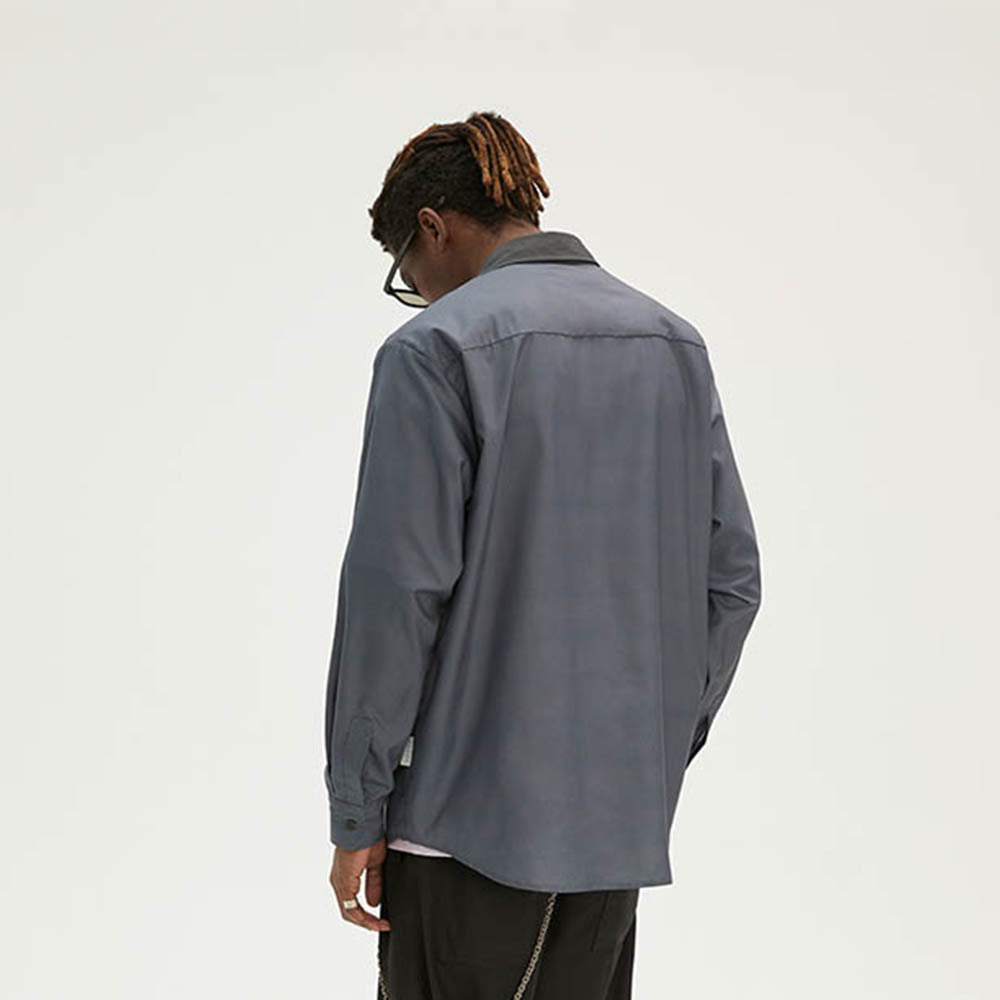 EMPTY REFERENCE Flower Shadow Print Long Sleeve Shirt